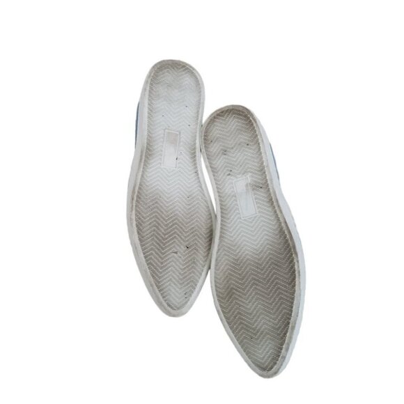 Boemos Italy blue perforated suede slip on platform sneakers sz 6 - Picture 10 of 10